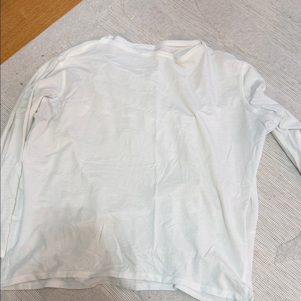 Lululemon White Long Sleeve Shirt